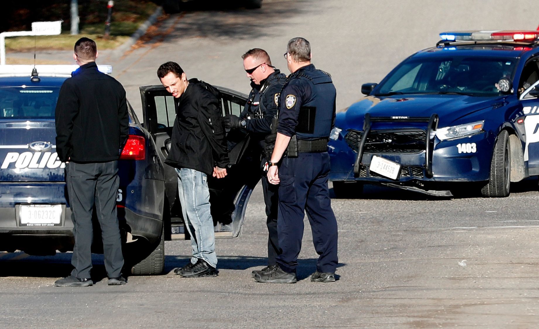A man is arrested